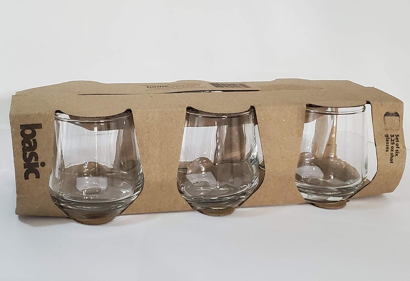 Home Essentials Basic Set of 6 325 oz Shot Glass