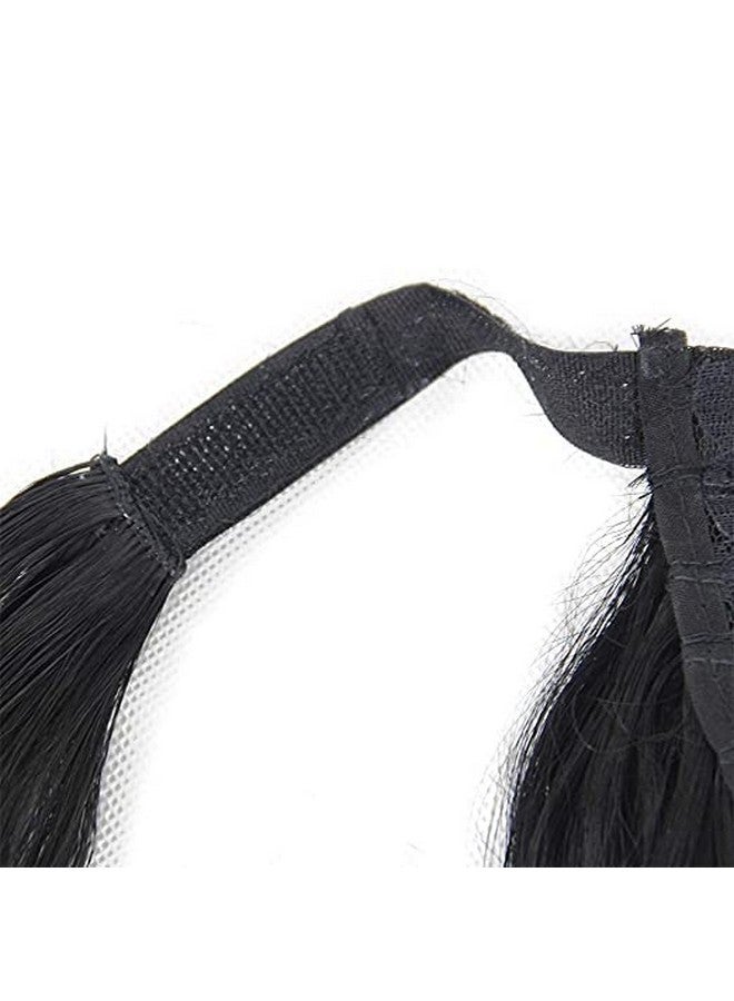 LUSH LOCKS -Wrap Around Ponytail Synthetic Hair Extension For Women And Girl (Black)  - Image 3