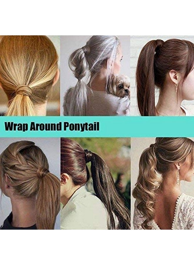 LUSH LOCKS -Wrap Around Ponytail Synthetic Hair Extension For Women And Girl (Black)  - Image 4