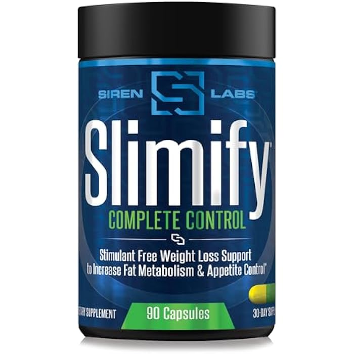 SIRENLABS SLIMIFY Complete Control Stimulant-Free Fat Burner for Weight Loss Support and Metabolism Boost - Image 1