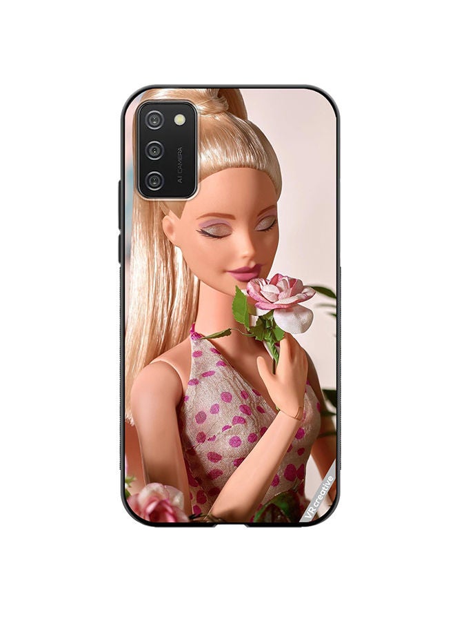 VR CREATIVE Protective Case Cover For Samsung Galaxy A02s Pink Barbie Design Multicolour - Image 1