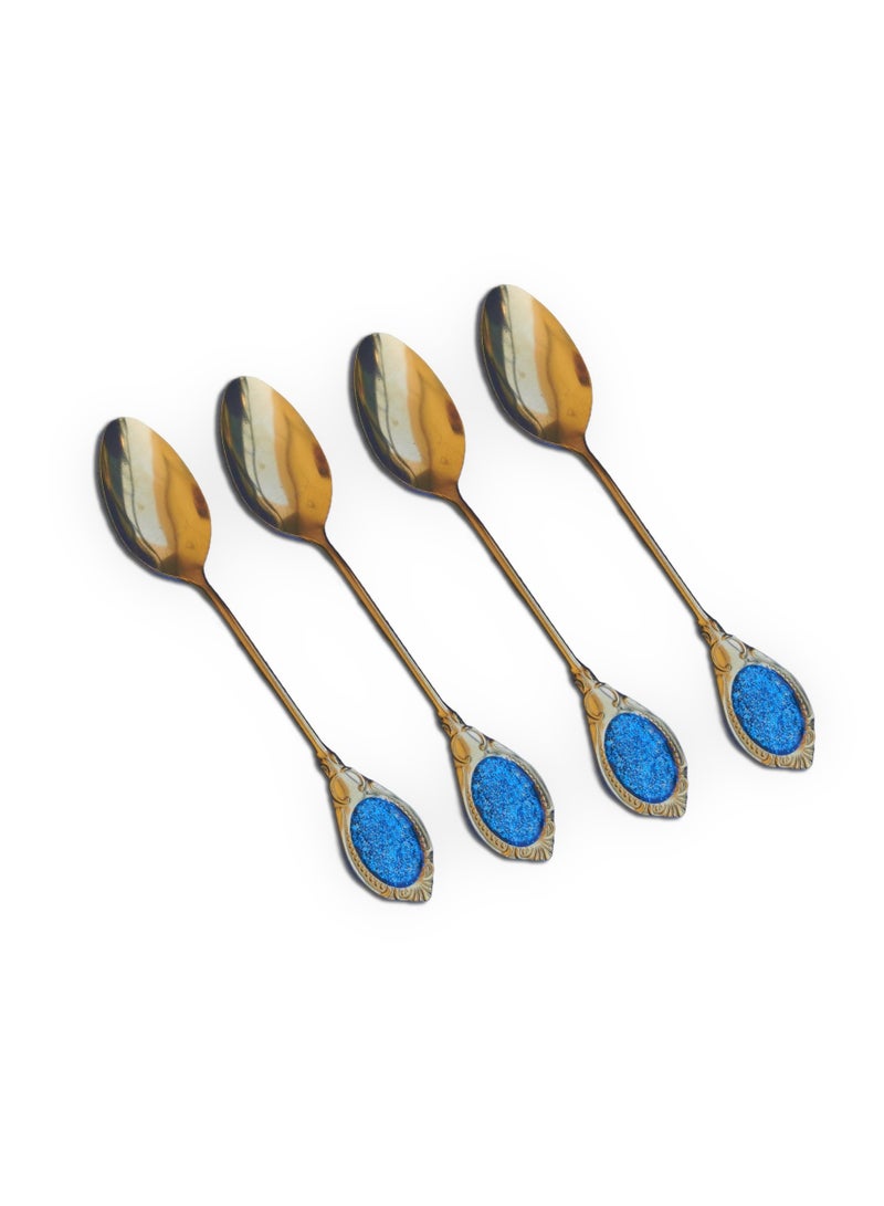 Boxwoods 16 PCS Of Golden Stainless Steel Teaspoons For Ramadan And Eid - Image 3