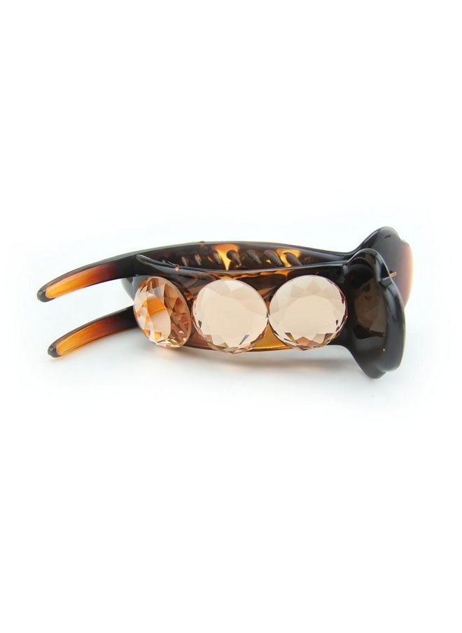 Meilliwish - Sparkling Beautiful Hair Claw Clip For Women 1 Pcs(D72)(Brown) - Image 1