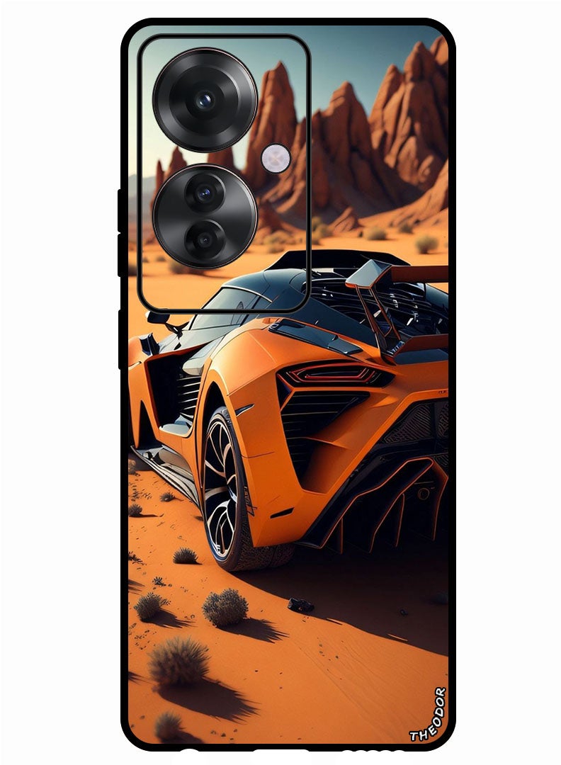 Theodor Protective Case Anti Scratch Shock Proof Bumper Cover For Oppo Reno 11F Car in Desert - Image 1