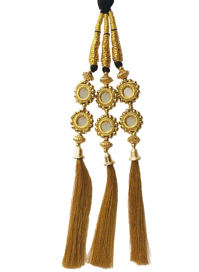 Arooman™ Punjabi Parandi Paranda Choti Braid/Tassles Hair, Hair Extensions for Girls and Women Pack -2, Color-Multi - Image 3