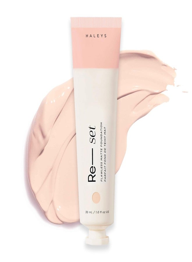 HALEYS Re-set Full Coverage Matte Foundation, VEGAN + CRUELTY-FREE, Oil-Free Liquid Foundation with Double-Dose Pigments for Long-Lasting, Smooth, Natural Finish for Sensitive, Acne-Prone Skin (1.75) - Image 1