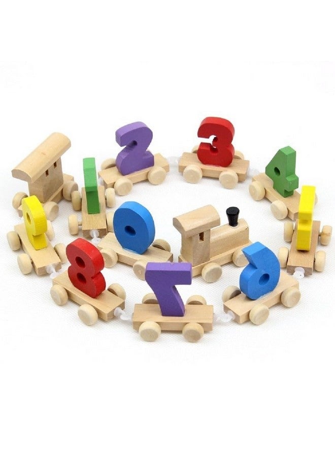 FunBlast FunBlast Wooden Digital Colourful Number Train - Educational Toys for 2-Year-Old, Vehicle Pattern 0 to 9 Number Learning & Educational Toys for Kids, Pre-School Learning Kit for Toddlers- (Multicolor)  - Image 1