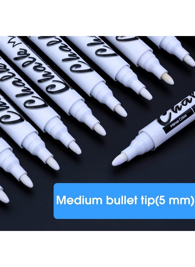 Volcanics White Liquid Chalk Markers 12 Pack Chalkboard Markers Erasable Glass Markers Washable  - Image 2