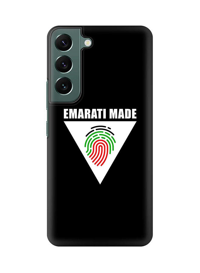 Stylizedd Case for Samsung Galaxy S22+ 5G Slim Snap Classic Series Shield Matte Finish Print - Emarati Made Triangle - Image 1