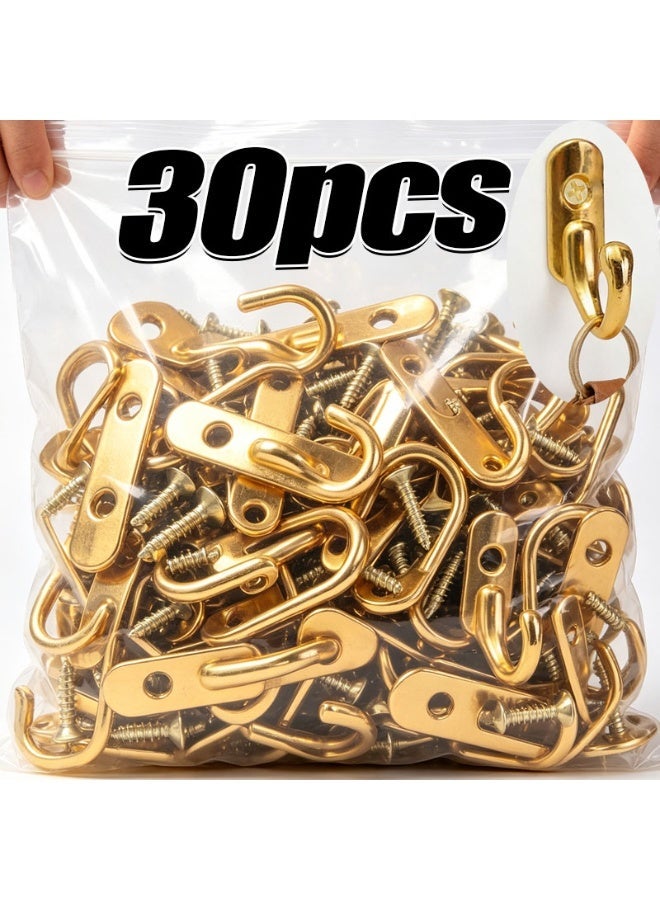 Vintage Wall Mounted Metal Hooks for Hanging Jewelry Keys Towel Bag Small Hangers Bathroom Kitchen Storage Hook Rack with Screw - Image 1
