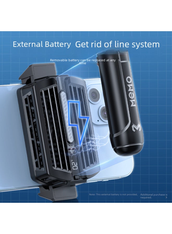 2023 Wireless Charging Phone Cooler Battery Digital Display Semiconductor Magnetic Attraction Cooling Down-Product Color:[CX02 Wireless Charge] Magnetic Semiconductor Radiator  - Image 4