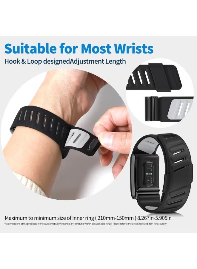 Rugged Comfort Silicone Wristband Compatible with WHOOP 5 | Whoop MG Band, Waterproof and Sweatproof, for Men Women with Metal Frame Connector - Image 5