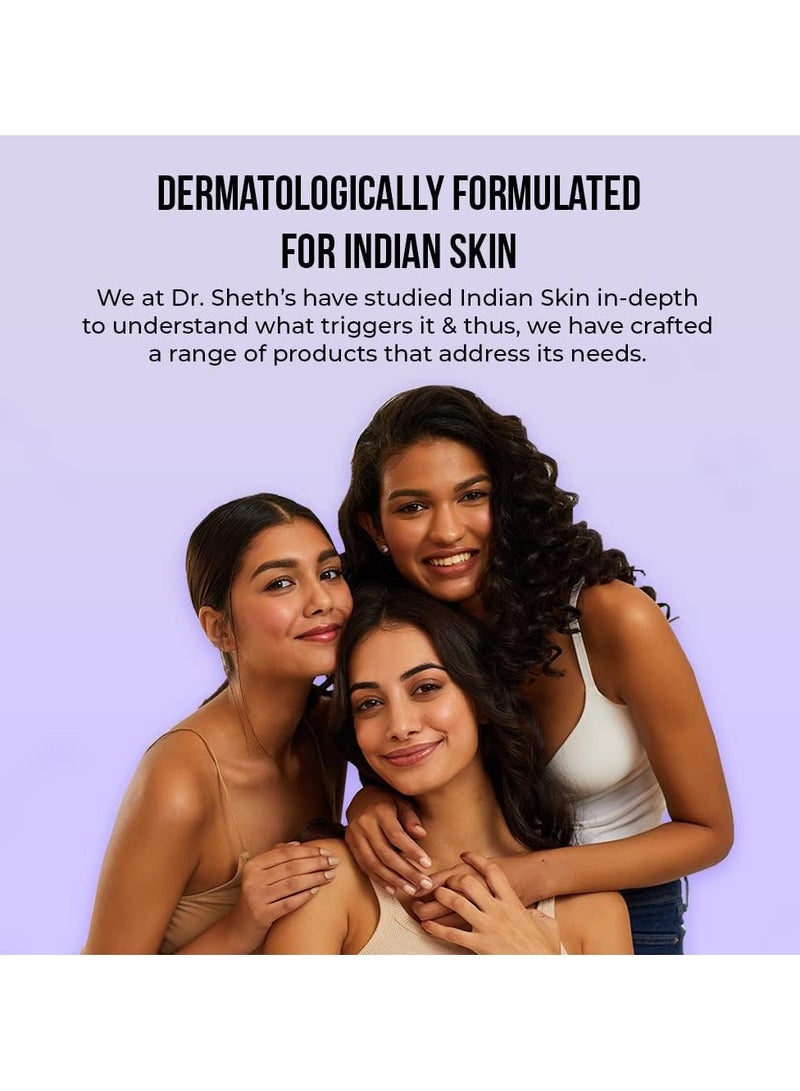 Dr. Sheth's Ceramide & Vitamin C Brightening Face Wash For Dry to Normal Skin | Reduces Dark Spots & Repairs Skin Barrier | With Vitamin C & Ceramide Complex | Men & Women | 100 mL - Image 4