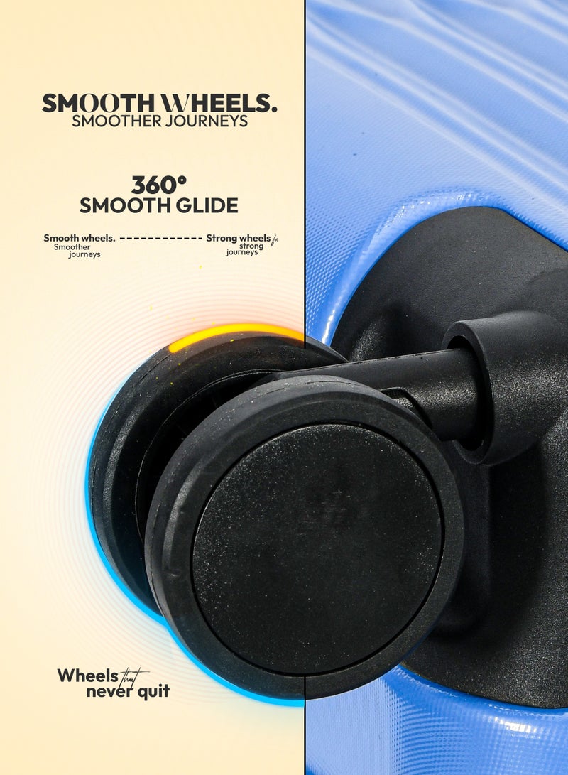 STARLIFE Suitcase Set of 4 PCS ABS Hardside Travel Luggage Bag - Image 5