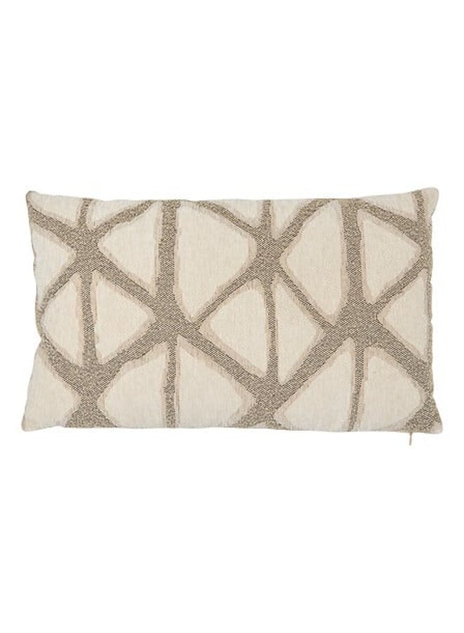 atmosphera Dune High Quality Rectangular Shaped Cushion Beige 30 x 50cm 215427A - Image 1