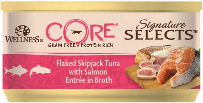 Cat Wet Cat Food Tuna & Salmon in Broth 79g