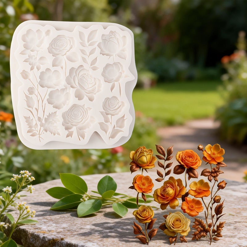 1pc Exquisite Flower Silicone Mold Y 526 for Fondant Chocolate Clay Decor - Image 4