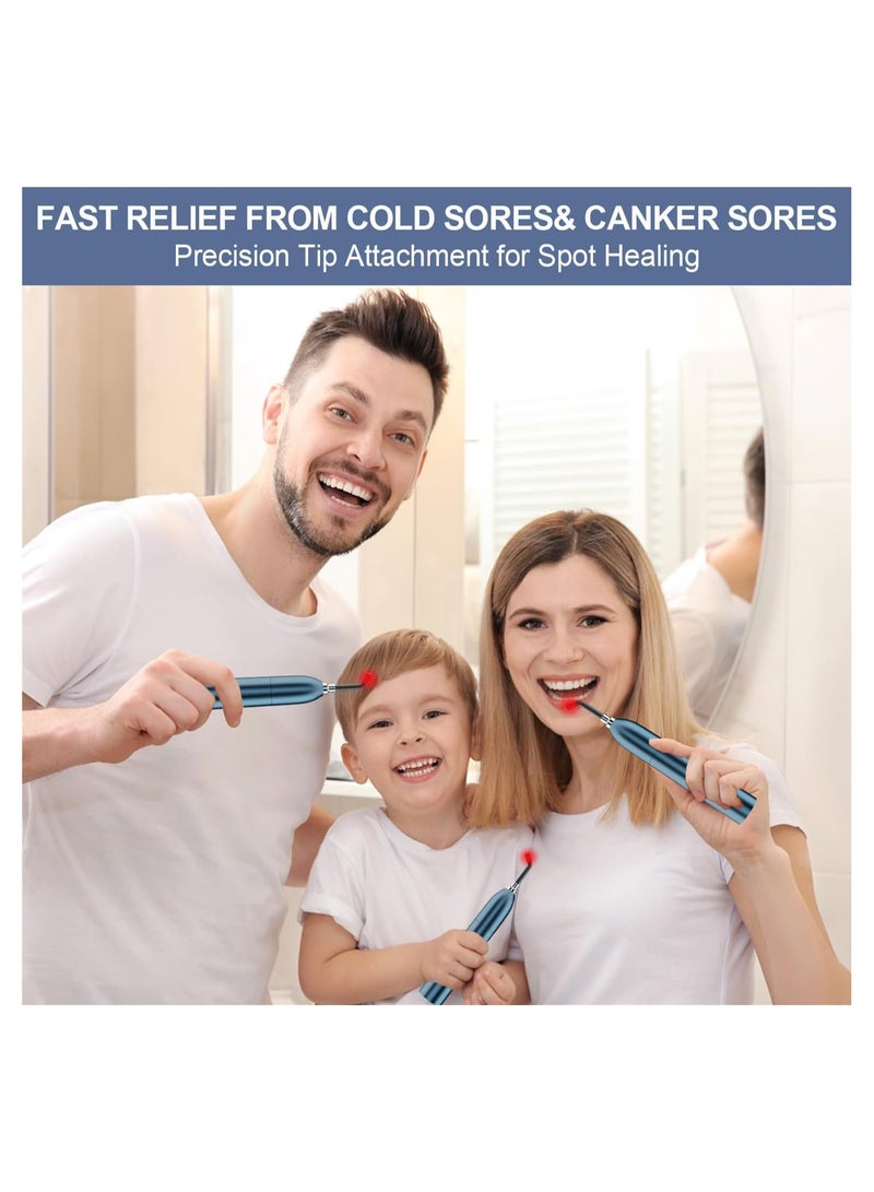Red Light Therapy Device for Cold Sores, Canker Sores, and Pain Relief - Near Infrared Treatment for Face, Lips, Joints, Muscles, and More (UK Regulatory Approved) - Image 2
