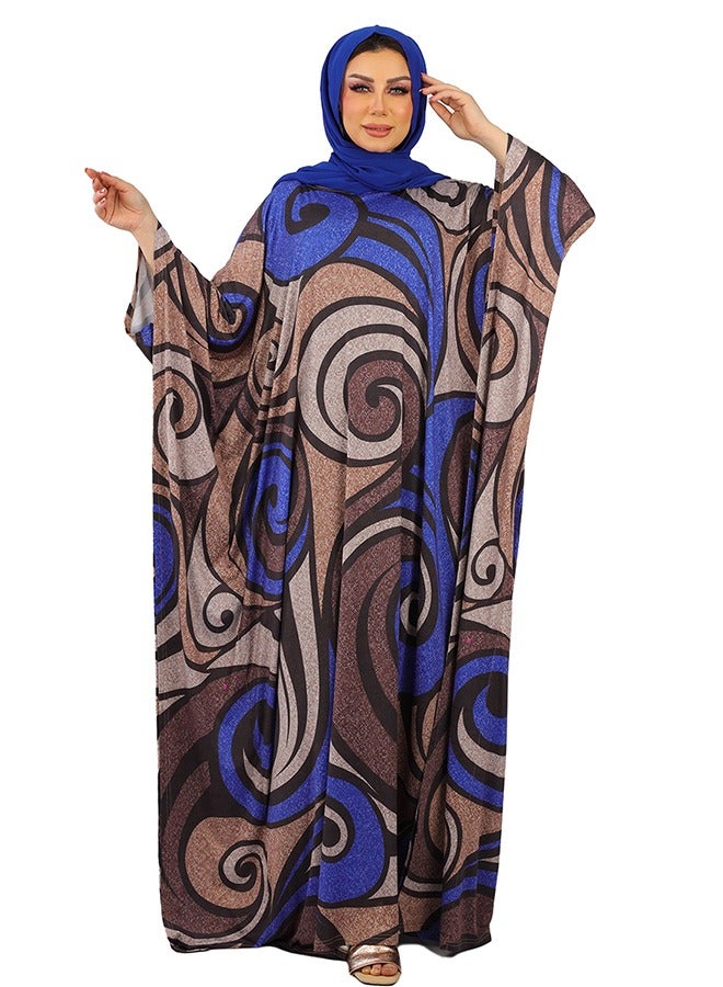 Zmurud Jersey Jalabiya- printed  - Image 1