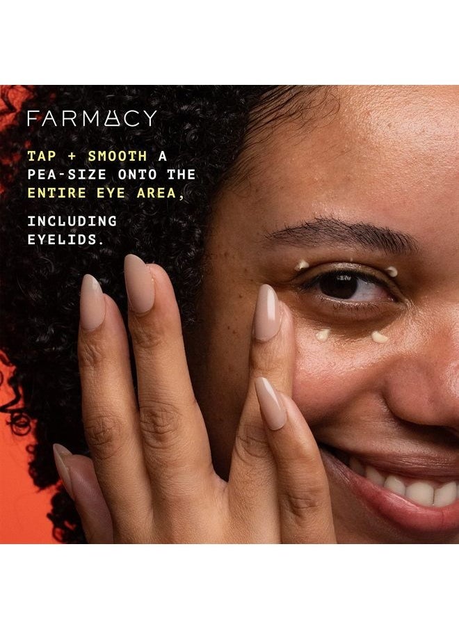 FARMACY - Wake Up Honey Eye Cream for Dark Circles and Puffiness - Under Eye Cream for Wrinkles and Bags Under Eyes - Formulated with Caffeine & Vitamin C - Image 1