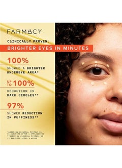 FARMACY Wake Up Honey Eye Cream for Dark Circles and Puffiness - Under Eye Cream for Wrinkles and Bags Under Eyes - Formulated with Caffeine & Vitamin C  - Image 3