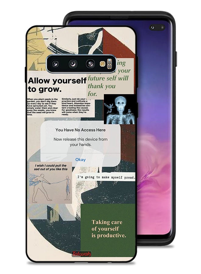 Tolwak Samsung Galaxy S10 Plus Protective Case Cover Allow Yourself To Grow - Image 1