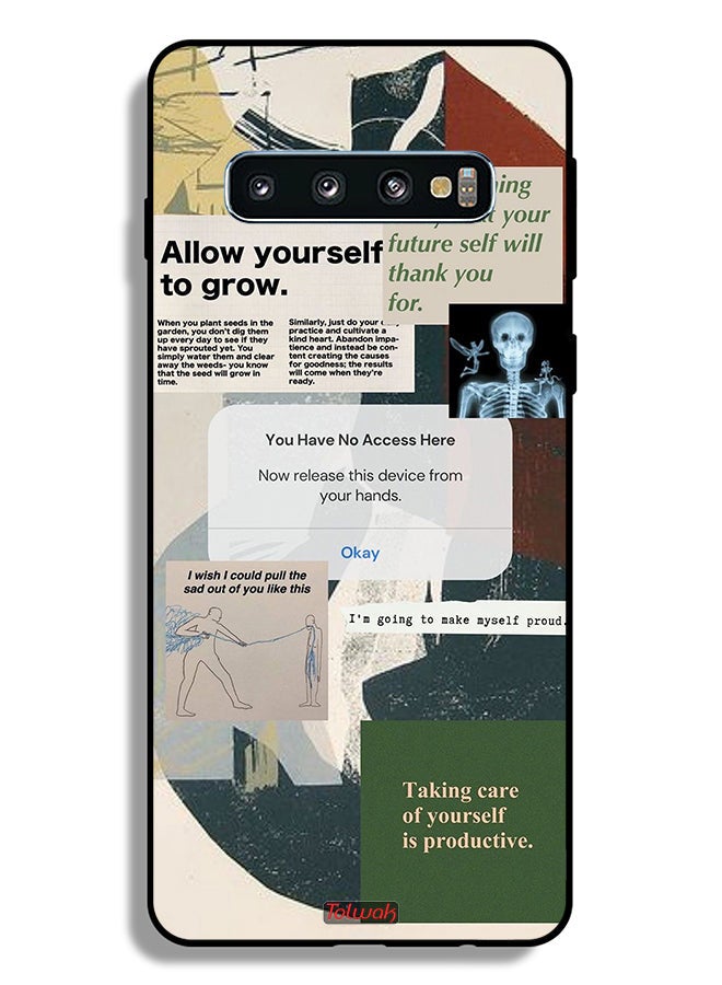 Tolwak Samsung Galaxy S10 Plus Protective Case Cover Allow Yourself To Grow - Image 2