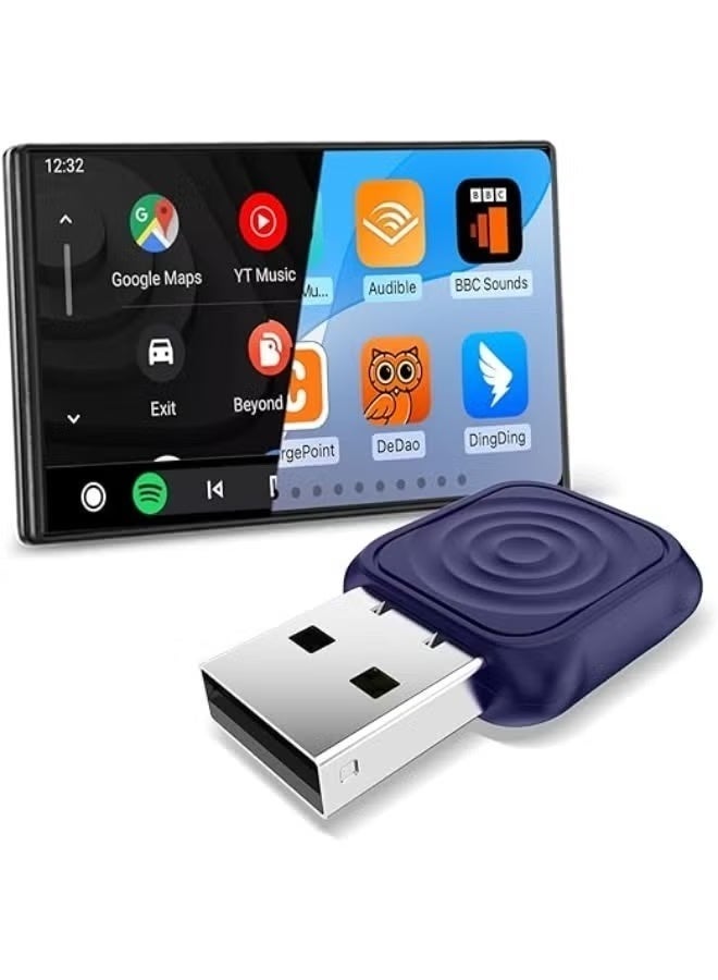 The CarPlay Mini Wireless CarPlay Adapter for Android phones converts the original wired CarPlay to wireless CarPlay, and converts the original wired Android Auto to wireless Android Auto.