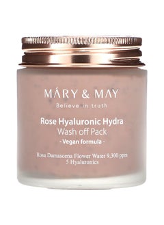 MARY & MAY Mary & May, Rose Hyaluronic Hydra, Wash Off Pack, 4.4 oz (125 g)  - Image 1