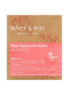 MARY & MAY Mary & May, Rose Hyaluronic Hydra, Wash Off Pack, 4.4 oz (125 g)  - Image 2