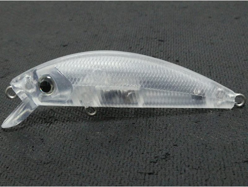 wLure 10 Blank Unpainted Minnow Crankbait Topwater Lipless Jerkbait Fishing Lures - Image 1