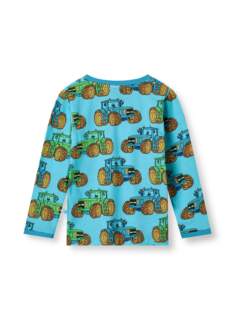 Småfolk Long-sleeved top with tractors
