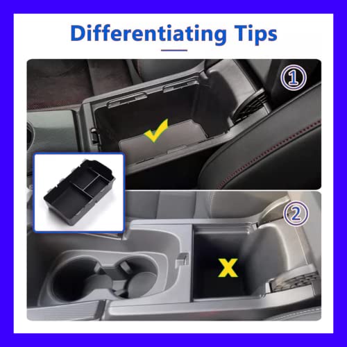 XXCIWP 2024 2025 Civic Center Console Organizer Tray for 2023 2022 Honda Civic 11th Gen Sedan Hatchback LX EX Sport 2022 Accessories Civic 2023 Central Console Organizer Insert Tray(2pcs) - Image 3