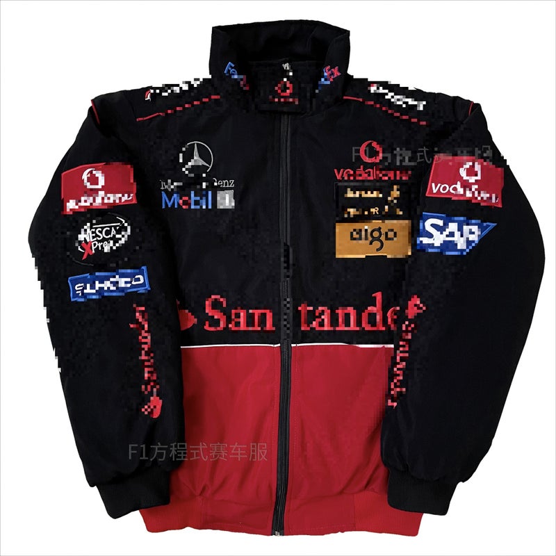 Generic F1 Mercedes Team Retro Embroidered Jacket Fall/Winter Ten pieces wholesale price shot this option 