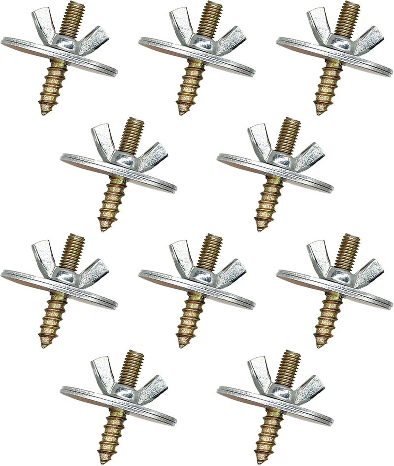 Allazone Bird Cage Screws, Bird Perch Screws, Nuts and Make Bird Perches, Stand Platform Accessories for Fixing Pet Cage, Playground Perch, Food Feeder (20, 3cm(1.18inch)) - Image 1