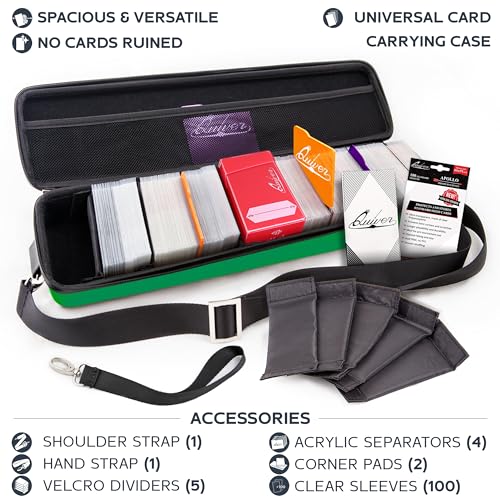Quiver Time 's Green Card Case, Perfect for MTG Deck, Premium Storage Box, for Trading Cards, and Playing Card Storage, Ideal for Carrying Magic The Gathering and Game TCG Enthusiasts Recommended - Image 4
