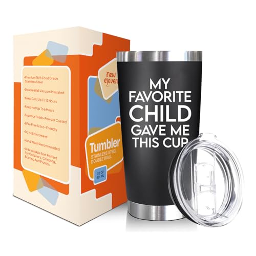 NewEleven Fathers Day Gift For Dad - Birthday Gifts For Dad From Kids - Husband Gift - Birthday Present Ideas For Father, Husband, New Papa, Bonus Father From Daughter, Son - 20 Oz Tumbler - Image 2