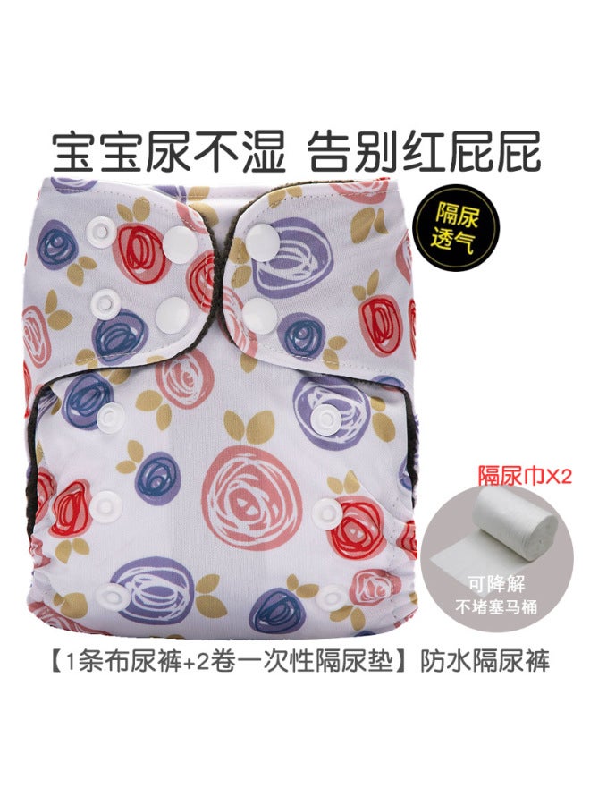 Newborn Baby Diaper Pants Polar Fleece Urine Ring Breathable Washable Baby Training Pants Waterproof Leak-proof Pants