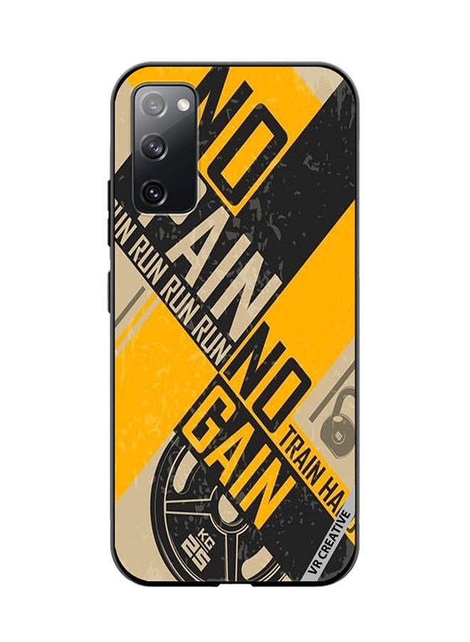 VR CREATIVE Protective Case Cover For Samsung Galaxy S20 FE 5G No Pain No Gain Design Multicolour - Image 1