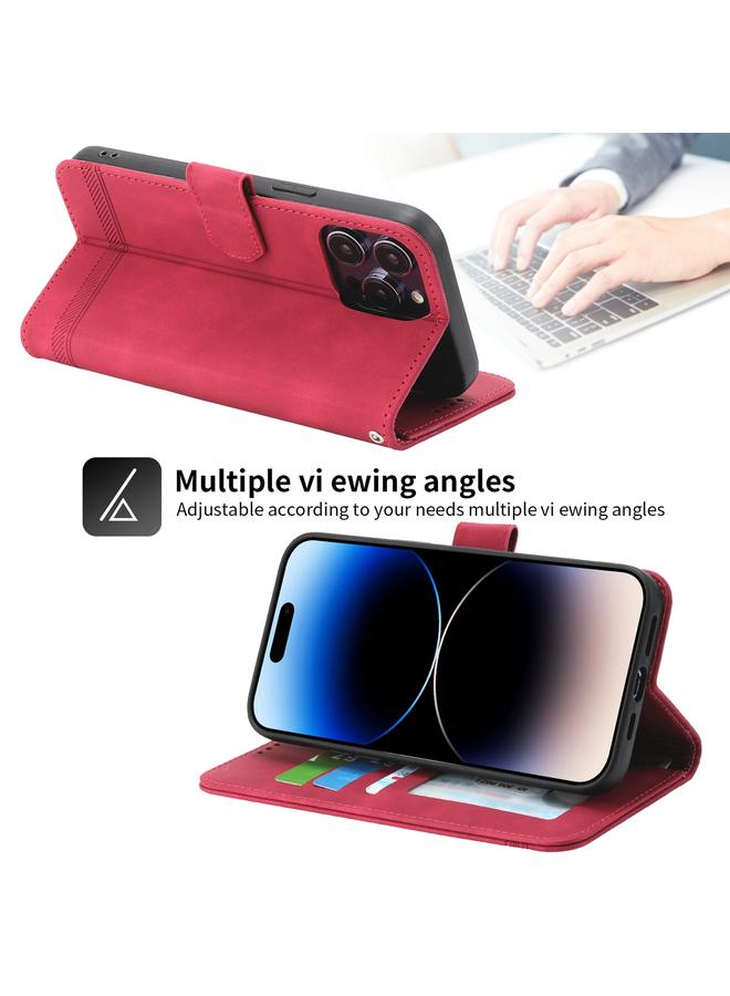 Zaboon Case For iPhone 13 Pro Max Dierfeng Dream Line TPU + PU Leather Phone Case - Image 4