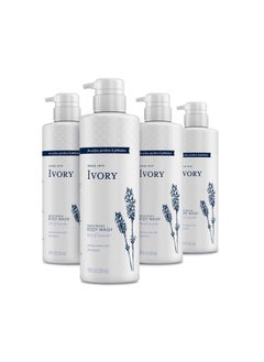 Ivory Ivory Sensitive Skin Moisturizing Body Wash Hint of Lavender 179 Fl Oz Pack of 4 