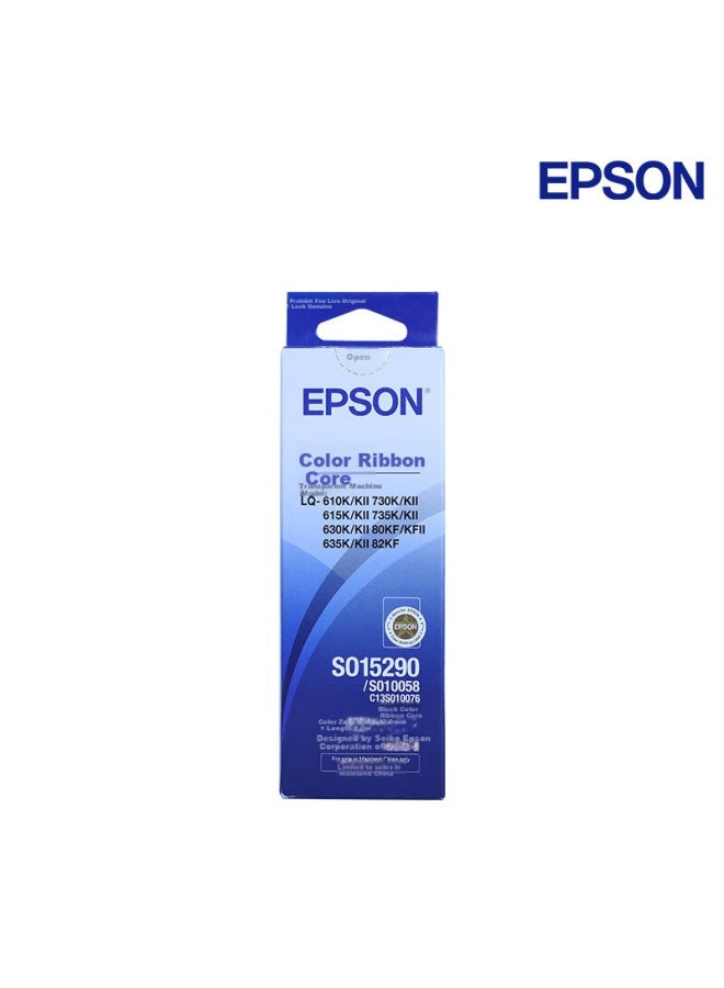 إبسون Epson C13s010076 Original Ribbon Cartridge، أسود، عبوة فردية (متوافق مع Lq-610kii/615kii/630kii/730kii/وغيرها) - Image 1