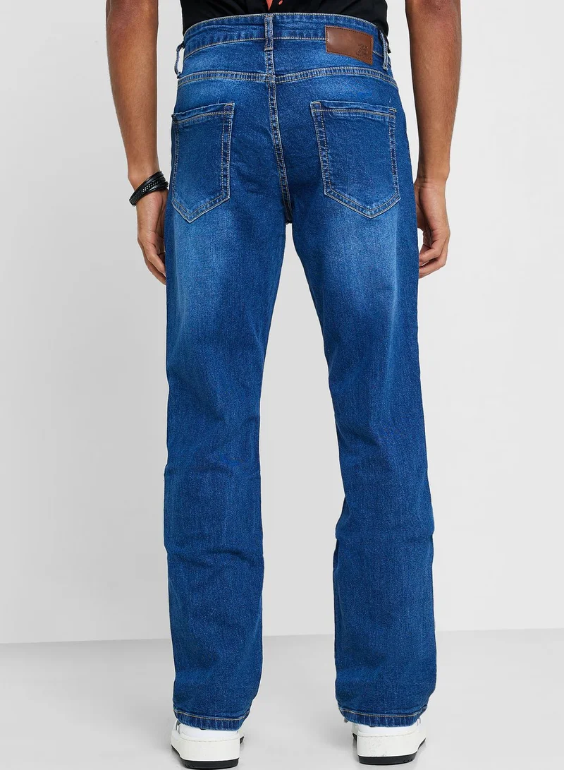سفنتي فايف Mens Bootcut Jeans
