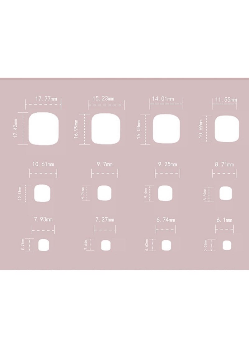 JOSQUEWNN - White Love Foot Nails Flash Powder Wear Short - Image 1