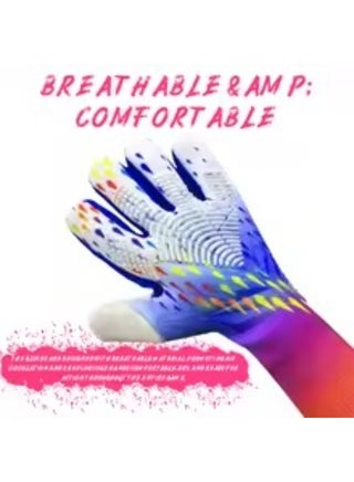 Soccer Goalkeeper Goalie Gloves for Youth and Adult,Anti-Slip Soccer Gloves, Super Grip,Football Goalie Gloves - view 5