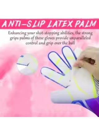 Soccer Goalkeeper Goalie Gloves for Youth and Adult,Anti-Slip Soccer Gloves, Super Grip,Football Goalie Gloves - view 4
