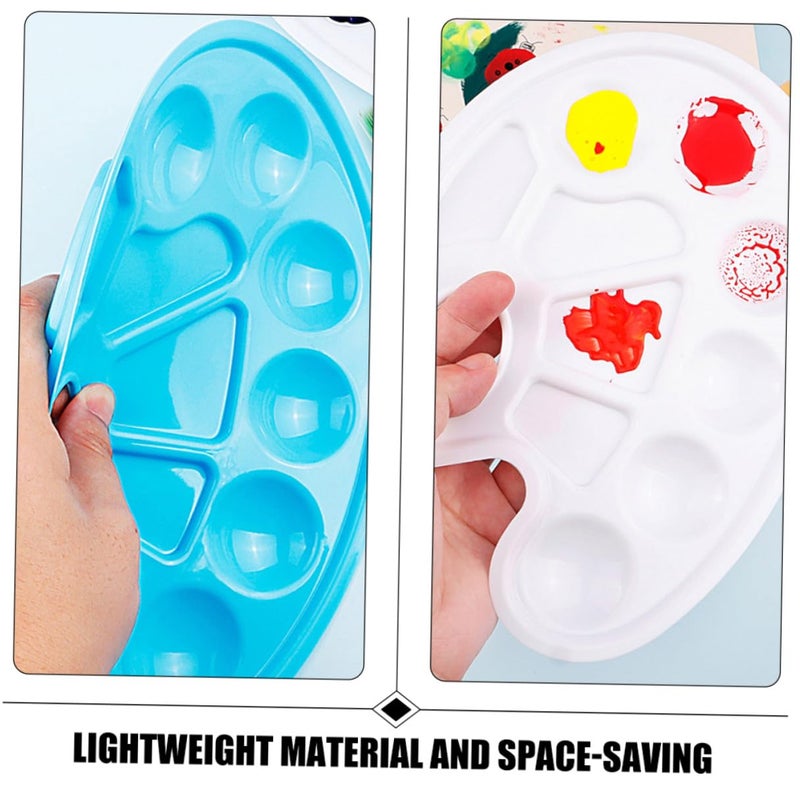 12pcs Plastic Watercolor Palette Set 4 Mixing Trays 22 8x16 8cm Art Supplies for Classroom Travel DIY Painting - Image 4