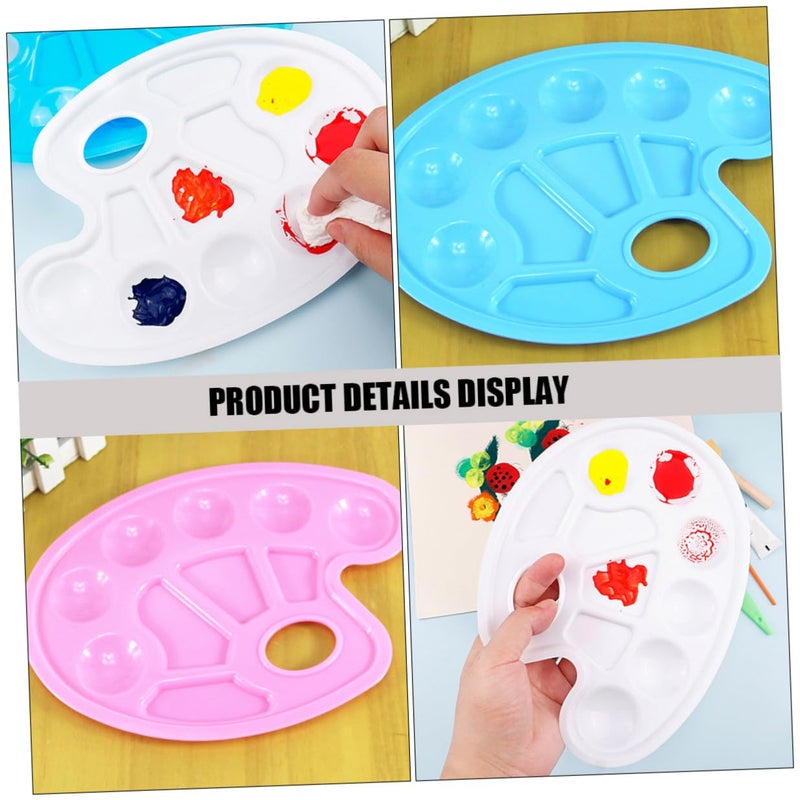 12pcs Plastic Watercolor Palette Set 4 Mixing Trays 22 8x16 8cm Art Supplies for Classroom Travel DIY Painting - Image 5