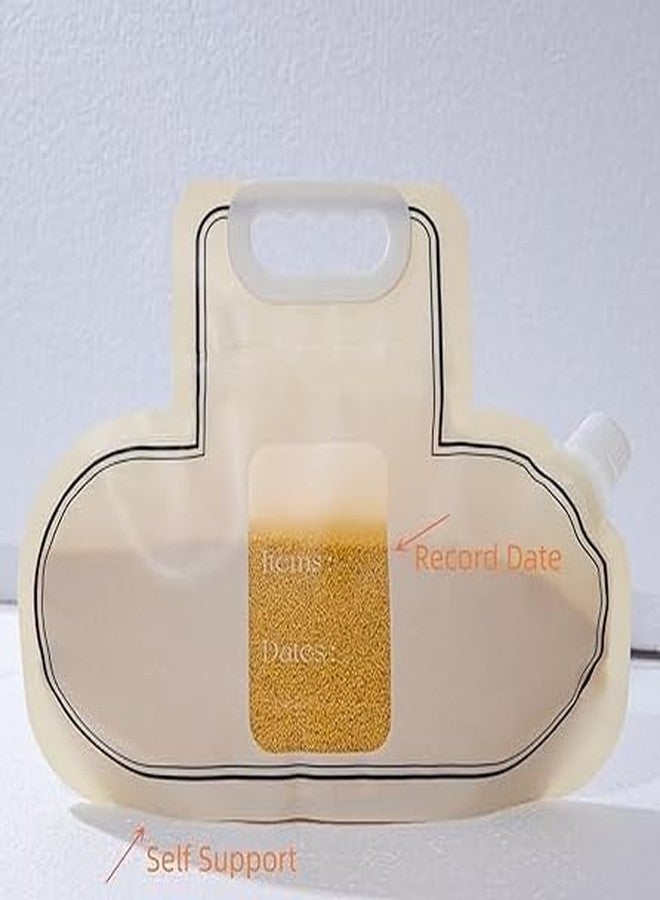 Stavae Portable Storage Bag Grain Kitchen Storage Bags with Cap Handle Diameter Good Airtight Sealing Rice Wheat Beans Pulses Food Storage Basket Space Saving Moisture Proof (1) - Image 5