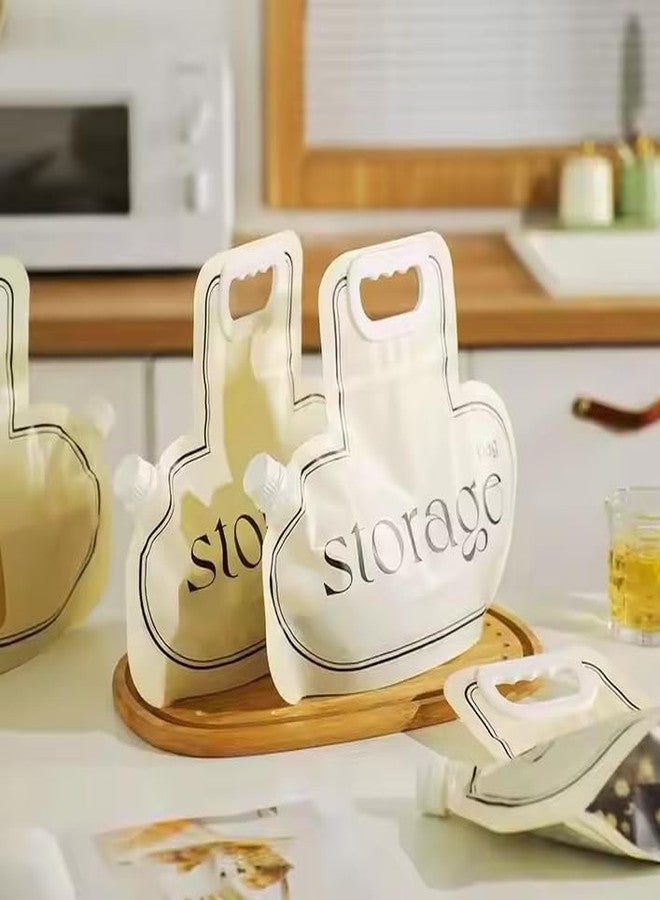 Stavae Portable Storage Bag Grain Kitchen Storage Bags with Cap Handle Diameter Good Airtight Sealing Rice Wheat Beans Pulses Food Storage Basket Space Saving Moisture Proof (1) - Image 2
